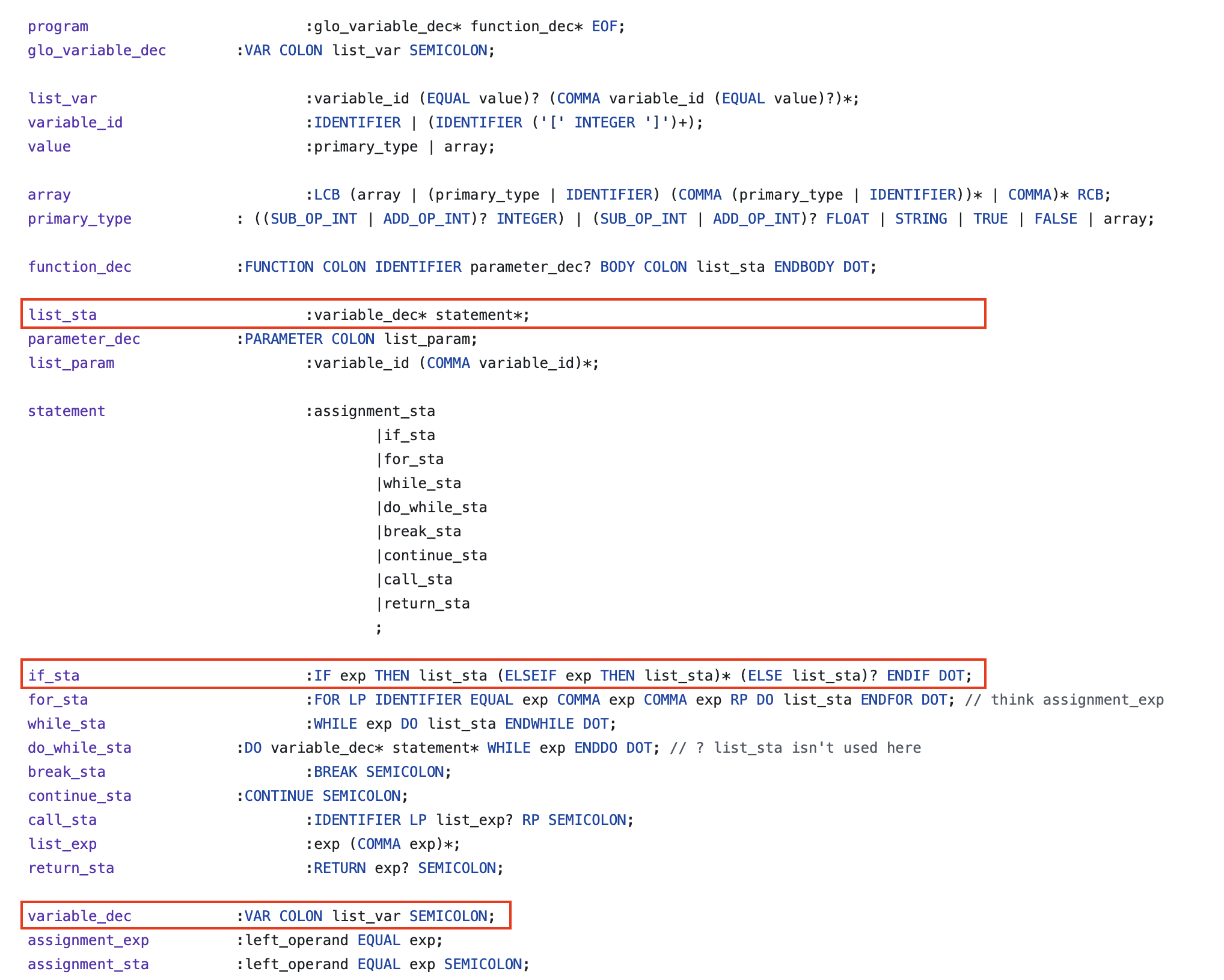 antlr4-if-statement